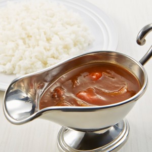 An Ambient Food Display that features types of Gravy Sauces 