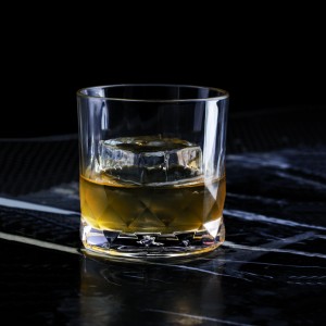 Half Poured Whiskey Glass