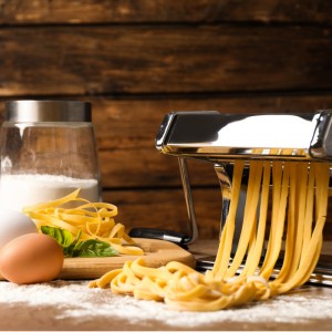 An Ambient Food Display that features Rice and Pasta