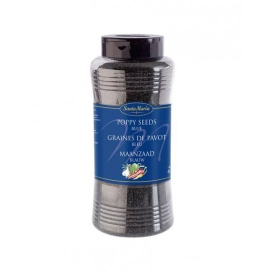 Santa Maria Blue Poppy Seeds 600g A Container of Santa Maria Blue Poppy Seeds