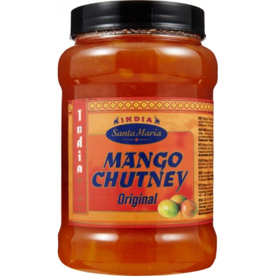 Pack of Santa Maria Mango Chutney 1.2kg Glass Jar of Santa Maria Mango Chutney 1.2kg