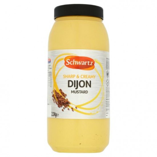 Bottle of Schwartz Dijon Mustard 2.3kg