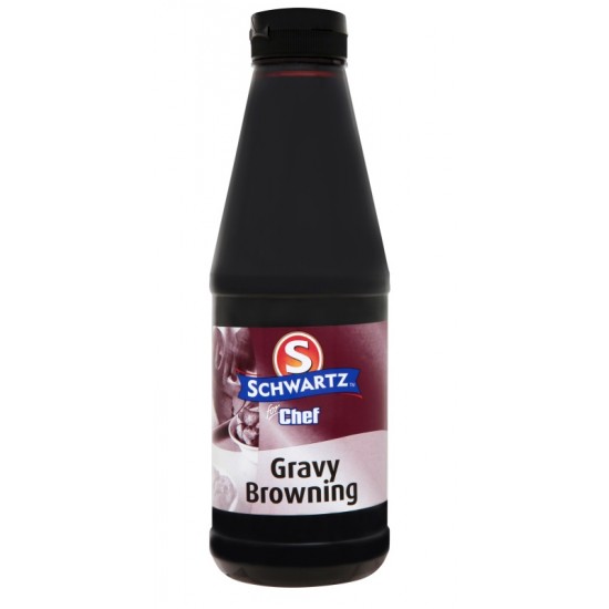 Brown Bottle of Schwartz Gravy Browning 