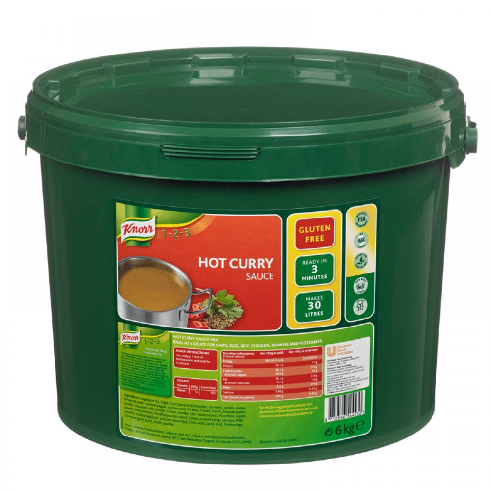Curry Sauce &amp; Mix : Knorr Hot Curry Sauce 30ltr | Buy Curry ...