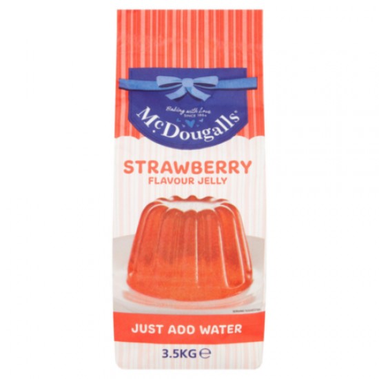 Mcdougalls Strawberry Jelly Crystal 3.5kg Mcdougalls Strawberry Jelly Crystal 3.5kg in a paper bag