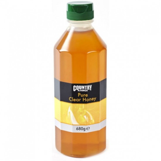Bottle of Clear Yellow Country Range Squeeze Honey 680g X 6