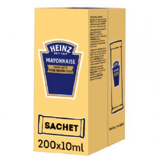 Heinz Mayonnaise Sachets 10g X 200 in yellow packs