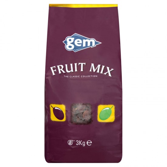 Dried Fruit Gem Fruit Mix 3kg Fruit Mix Supplied in