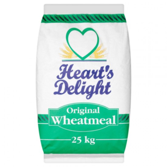 Hearts Delight Wheatmeal Flour 25kg Hearts Delight Wheatmeal 25kg in a bag