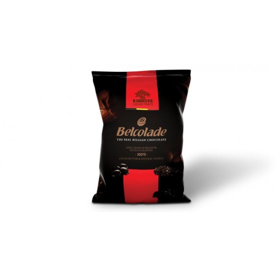 Brown Bag of Belcolade 55% Dark Choc Buttons 15kg