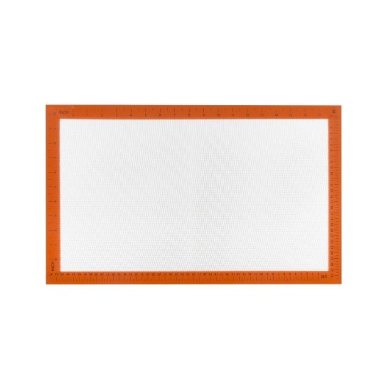 Rectangle Non-stick Baking Mat with Brown Boarder 52 X 31 Cm