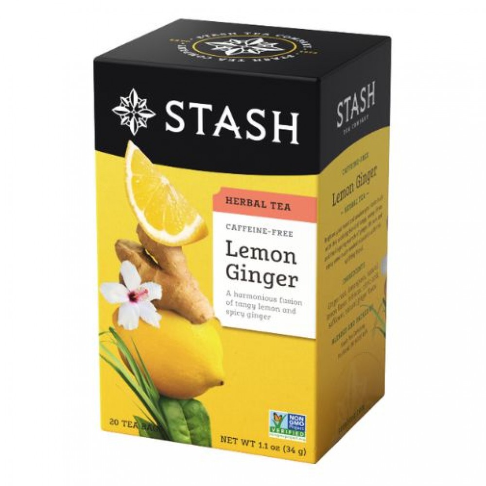 Herbal Teas Stash Lemon Ginger Tea Bags X 20 Catering