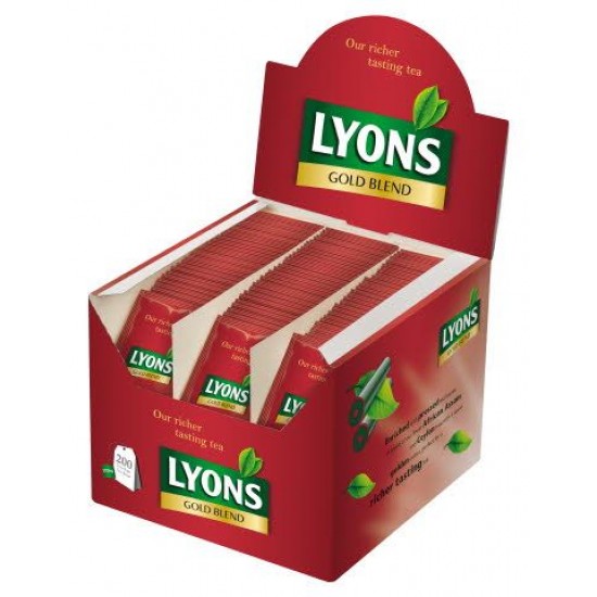Lyons Envelope Teabags In Red Box