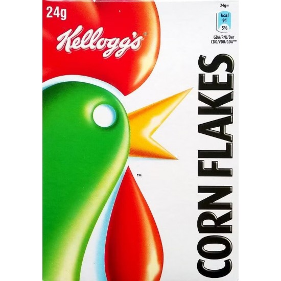 White Box of Kelloggs Cornflakes Portion Pack 