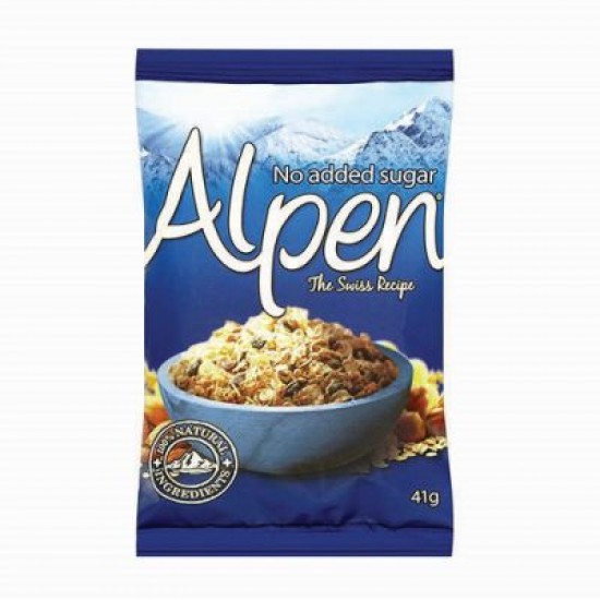 Alpen No Added Sugar Portion Pack 45gm X 30 Alpen No Added Sugar Portion Pack 45g in a box