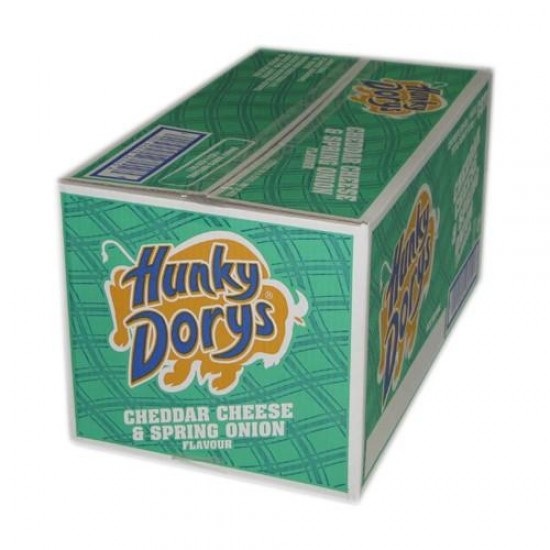 Hd C & O Catering Crisps 180g X12 Hunky Dorys Cheese & Onion Crisps in green packet