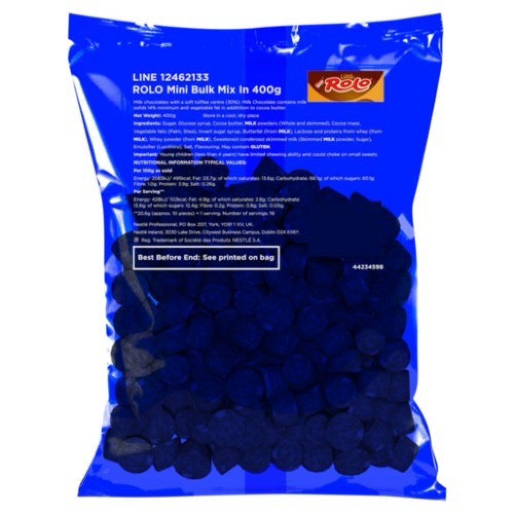 Dessert Toppings : Rolo Mini Bulk Mix 400g X 8