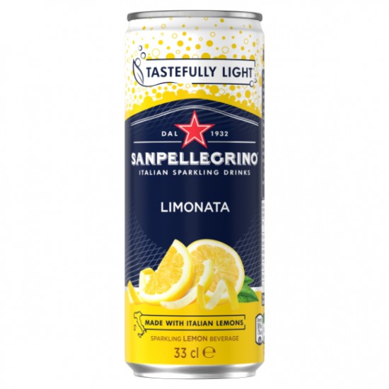San Pell Lemon Cans 330ml X 24