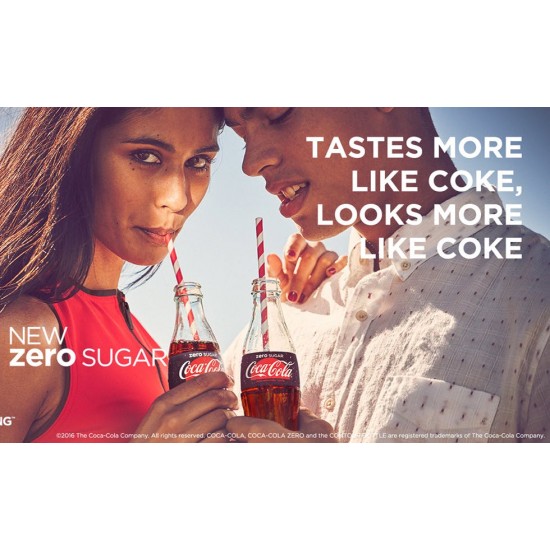 Coca Cola Zero 330ml NRB Glass Bottle (24 Pack)