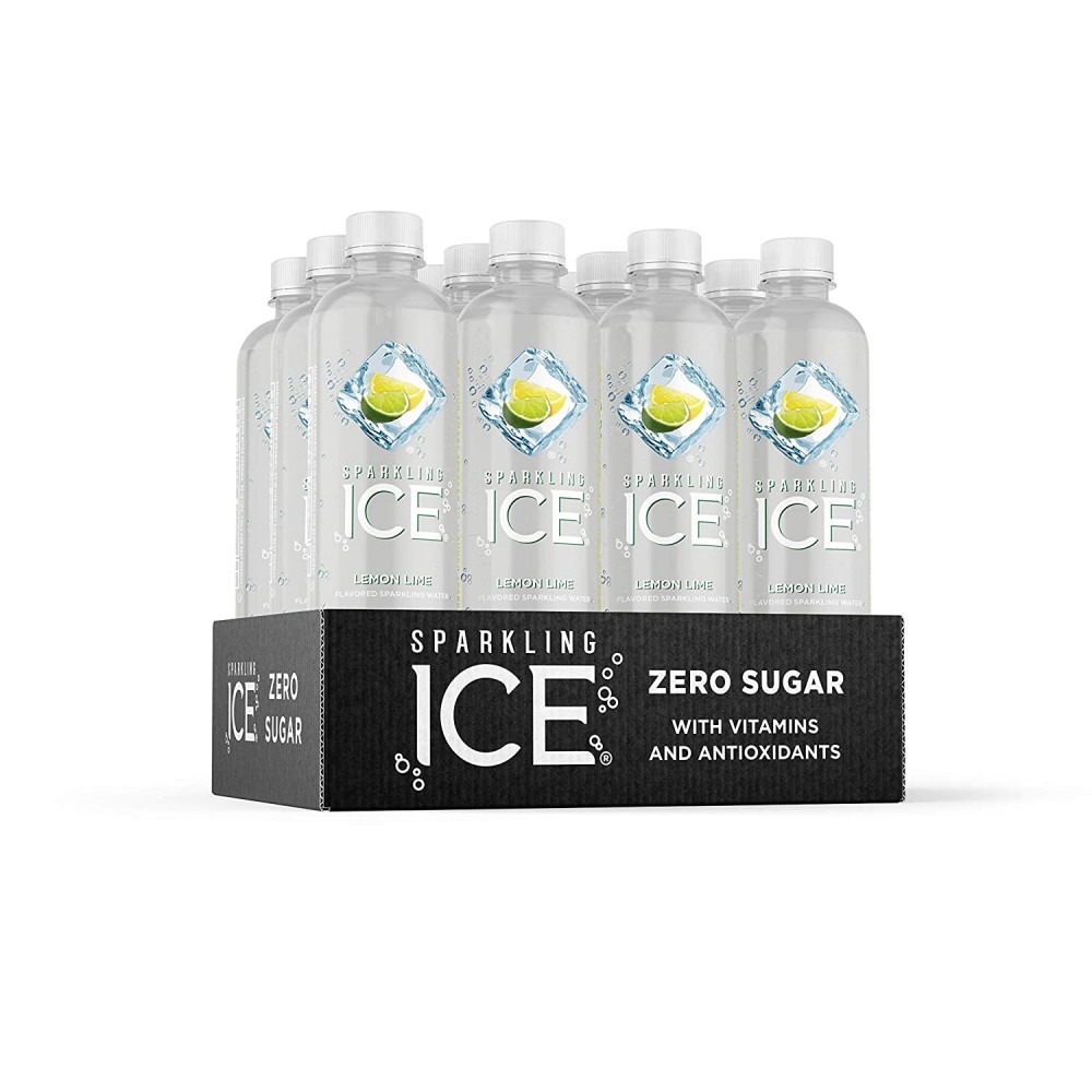 Plastic Bottled Water : Sparkling Ice Water Lemon & Lime ...