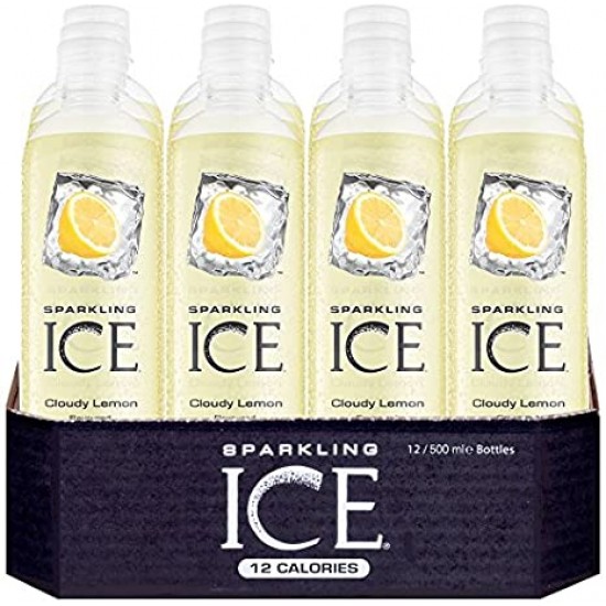 Plastic Bottled Water Sparkling Ice Water Cloudy Lemon