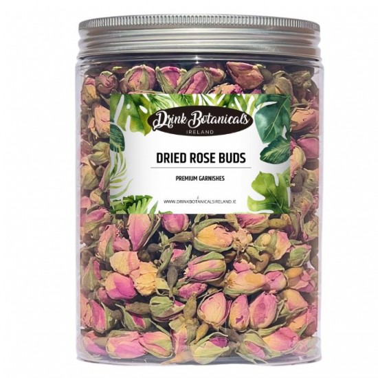 Dbi Dehydrated Rose Bud Garnish 140gm Dehydrated Rose Buds in Jar