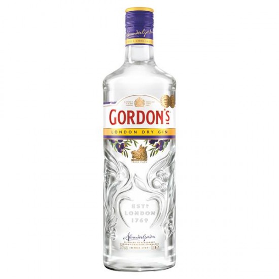 Clear Bottle of Gordons Gin 700ml