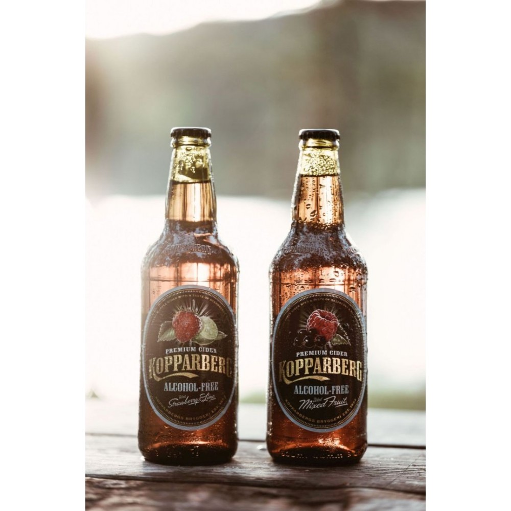 Kopparberg 0.0% Straw & Lime 500ml X 8