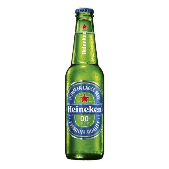 Heineken 330ml X 24 Non Alco Green bottles of Heineken Non Alcoholic beer