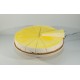 Image of Luxury Lemon Cheese Cake Lemon Cheesecake with One Slice being lifted