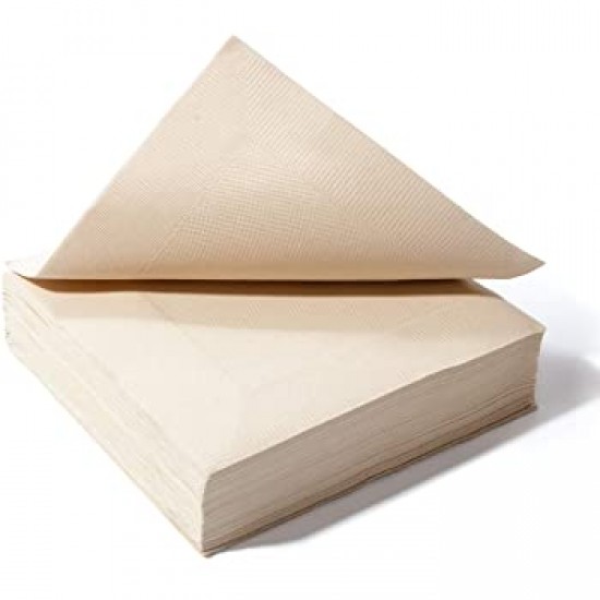 Cutlery & Napkins Compostable Kraft Napkin 4 Fold 40/2ply