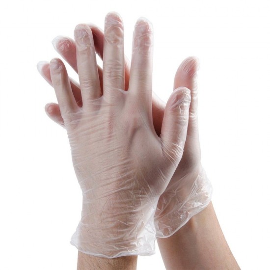 disposable vinyl gloves large