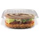 Sq Hinged Clear Salad Container 1000cc X 50 Sq Hinged Clear Salad Container 1000cc X 50