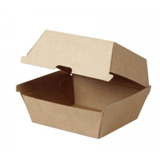 Corrugated No.8 Burger Box X 250 Brown Box Corrugated No.8 Burger Box