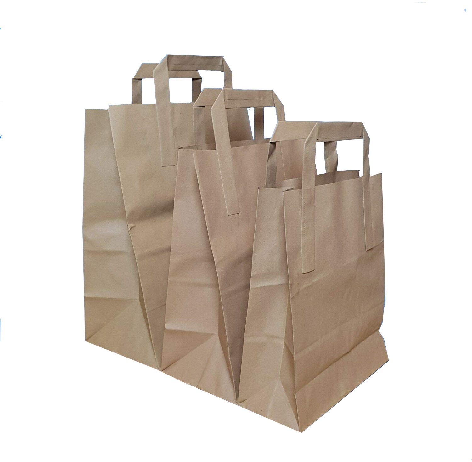 Food Snack Takeaway Recyclable Sos Brown Kraft Paper Bag With Logo - Takeaway Snack Sos Bag And Brown Bag With Logo Price