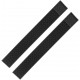 Bar Long Service Mat 24x3.25'' Black Black Rubber Mat