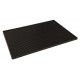 Glass on a Black Rubber Mat Black Rubber Bar Service Mat 18x12'' Black