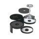 3 Tier Glass Rimmer Black 3 Tier Glass Rimmer