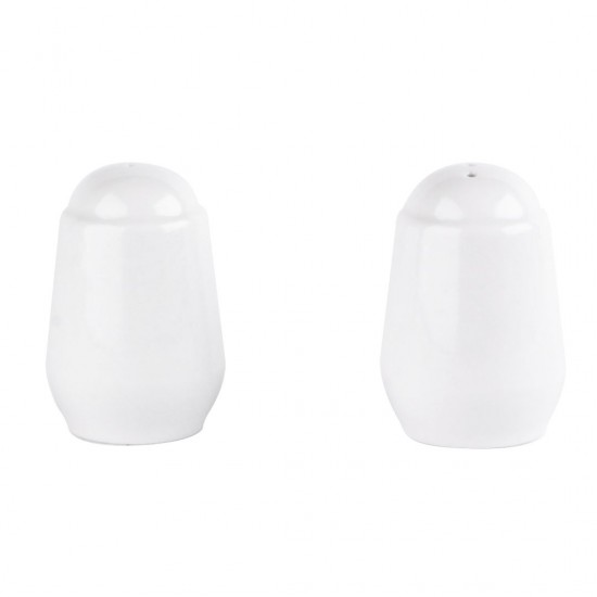 Simply Pepper Shaker 7.6cm White Porcelain Pepper Shaker