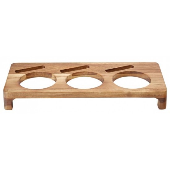 Acacia Stand To Hold 3 Serving Dishes 42x18cm