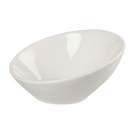 White Angled Bowl