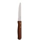 Large Wooden Handle Steak Knife X 12