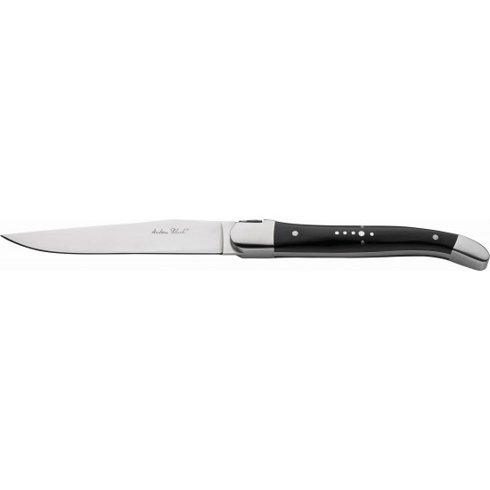 Laguiole Black Handled Steak Knife X 12