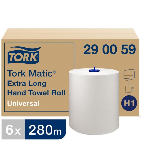 Roll of Tork Matic Extra-long Hand Towel Roll Univ X 6