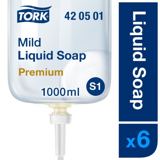 Tork S1 Extra Mild Liquid Soap 6 X1000ml Tork S1 Extra Mild Liquid Soap 6 X1000ml