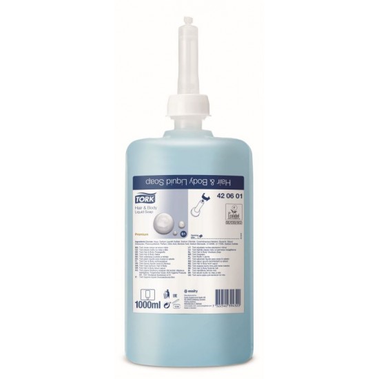Tork S1 Hair & Body Liquid Soap 6 X 1000ml