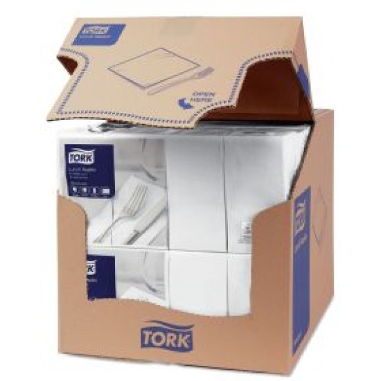 Tork White Lunch Napkin 32cm 1/8 Folded X 2000 Tork White Lunch Napkin 32cm 1/8 Folded X 2000