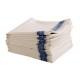 Glass Cloth X12 White with Blue Stripe Glass Cloth X12