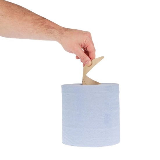 Blue Centrefeed Tissue Roll 