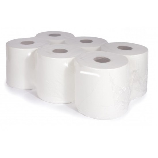 White Centrefeed Roll 150m X 6 White Centrefeed Tissue Roll 150m